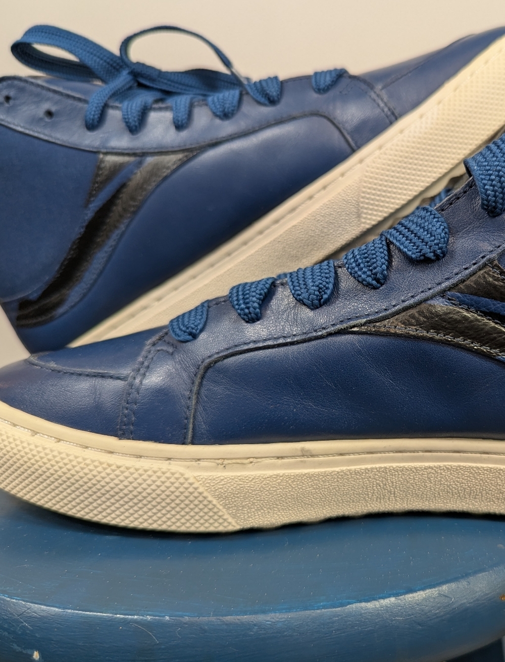 Coach NASA Space Collection Coach G1386 High Tops Retro Sneakers Blue Mens 8.5 - Picture 5 of 16